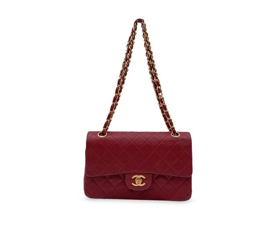 CHANEL Borsa a Tracolla Vintage in Pelle Col. Rosso Timeless/Classique S