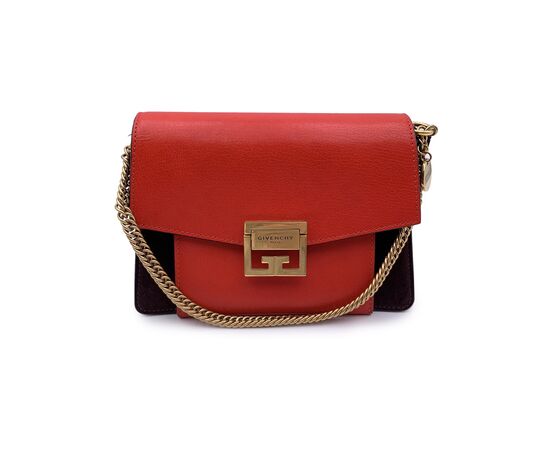 GIVENCHY Borsa a Tracolla in Pelle Col. Rosso GV3 S