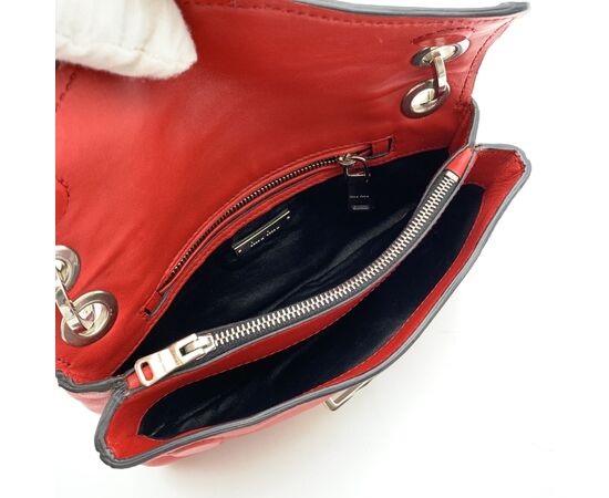 MIU MIU Borsa a Tracolla in Pelle Col. Rosso RR1926 S