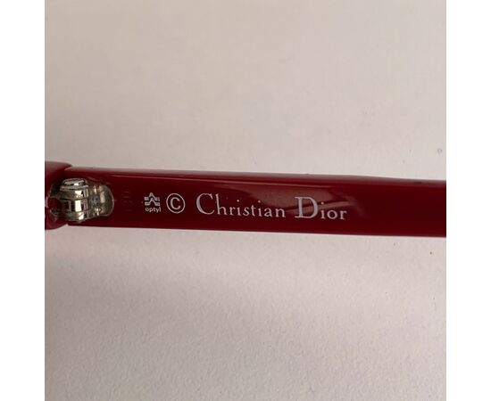 CHRISTIAN DIOR Occhiali da Sole Vintage in Acetato Col. Bordeaux 2324