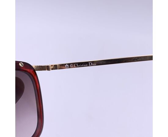 CHRISTIAN DIOR Occhiali da Sole Vintage in Acetato Col. Rosso 2698