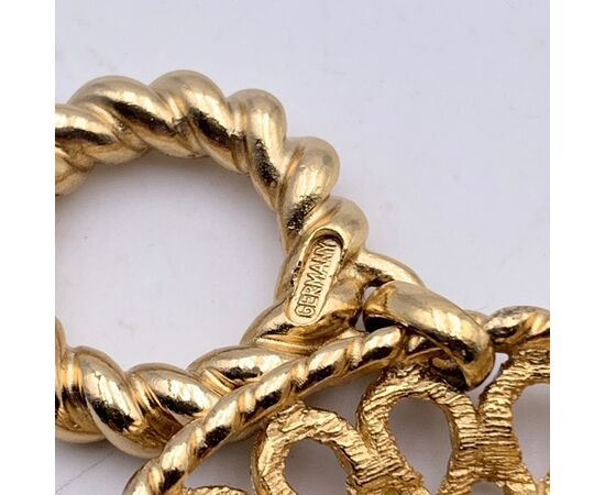 CHRISTIAN DIOR Bracciale Vintage in Metallo Col. Oro