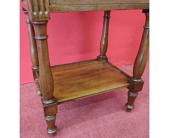 Louis XVI three-drawer bedside table
