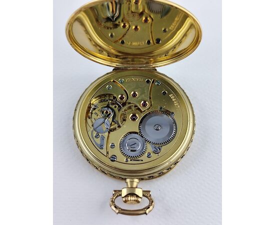 OROLOGIO DA TASCA ZENITH MADREPERLA e ORO 18 KT