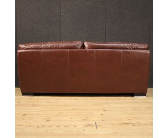 Large leather Italian sofa