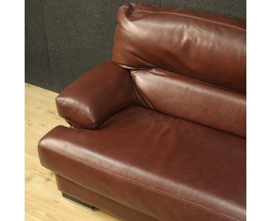 Large leather Italian sofa