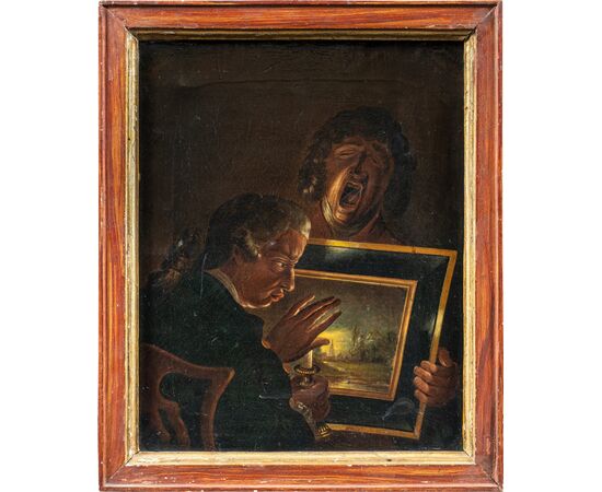Pittore inglese (fine XVIII sec.) - The Connoisseur and Tired Boy.