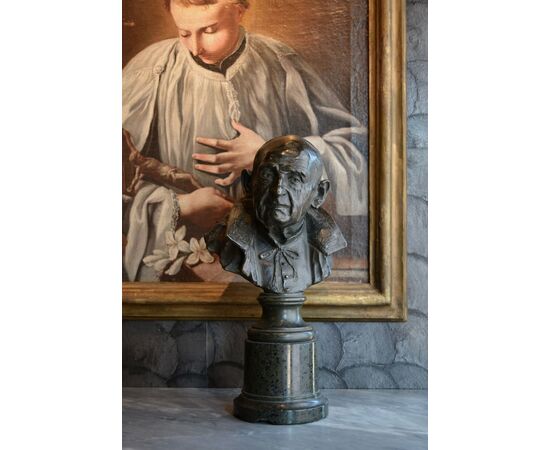 Bronze bust of Cardinal De Nobili Lucca     