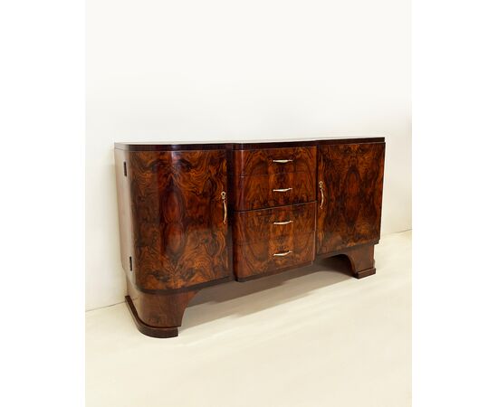 Credenza Art Decò 1930 - cassetti e sportelli