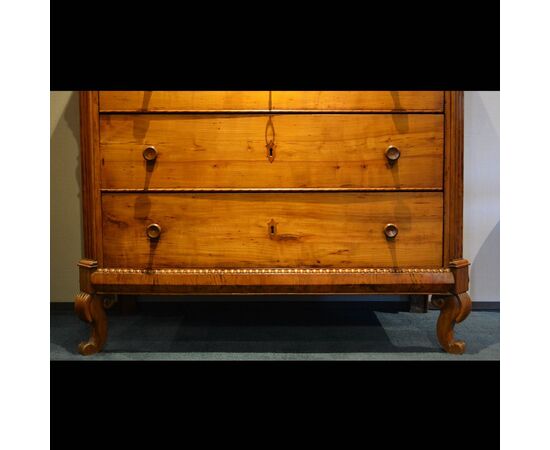 Chest of drawers in Tuscan cherry     