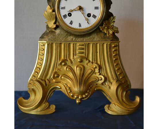 Gilt bronze clock     