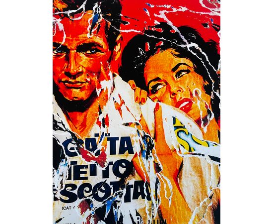 La gatta sul tetto che scotta - Mimmo Rotella (1918-2006)