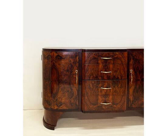 Credenza Art Decò 1930 - cassetti e sportelli