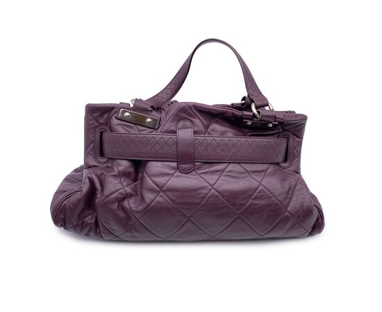 CHANEL Borsa a Mano in Pelle Col. Viola Paris-Londres M