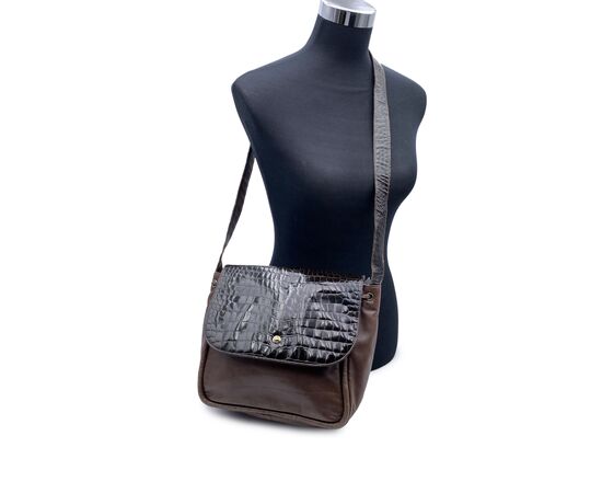 FENDI Borsa a Tracolla Vintage in Pelle Col. Marrone M