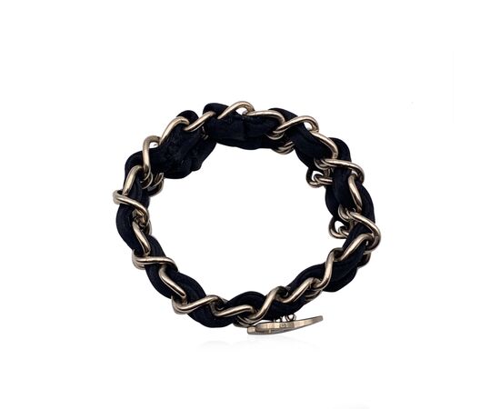 CHANEL Bracciale in Metallo Col. Nero CC