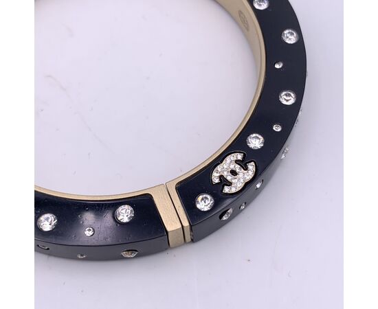 CHANEL Bracciale in Plastica Col. Nero CC