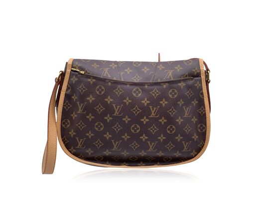 LOUIS VUITTON Borsa a Tracolla in Tela Col. Marrone Menilmontant M