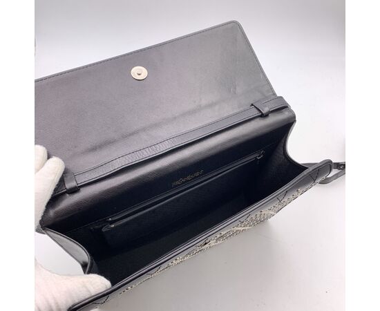 YVES SAINT LAURENT Borsa a Tracolla Vintage in Pelle Col. Nero M