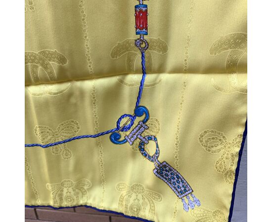 CARTIER Foulard Vintage in Seta Col. Giallo