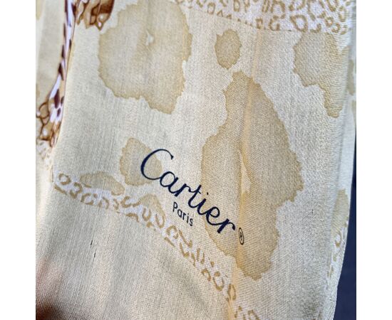 CARTIER Foulard in Seta Col. Beige