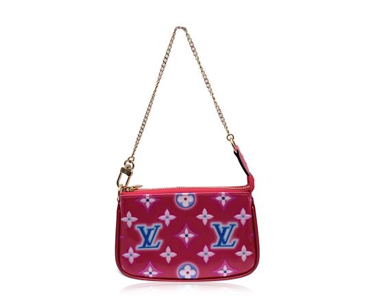 LOUIS VUITTON Pochette in Pelle Lucida Col. Rosa Pochette Accessoire S