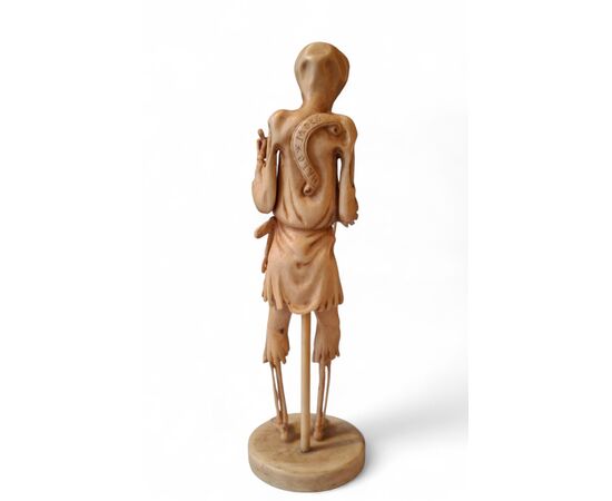 Memento Mori, scultura raffigurante uno scheletro incappucciato