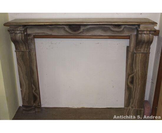 Onyx fireplace Napoleon III style France