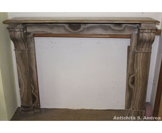 Onyx fireplace Napoleon III style France