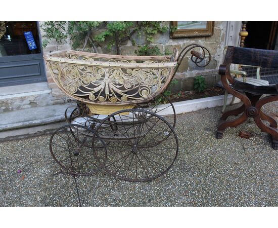 Carrozzina da passeggio fine '800 primi '900 - da collezione - originale -