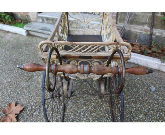 Carrozzina da passeggio fine '800 primi '900 - da collezione - originale -