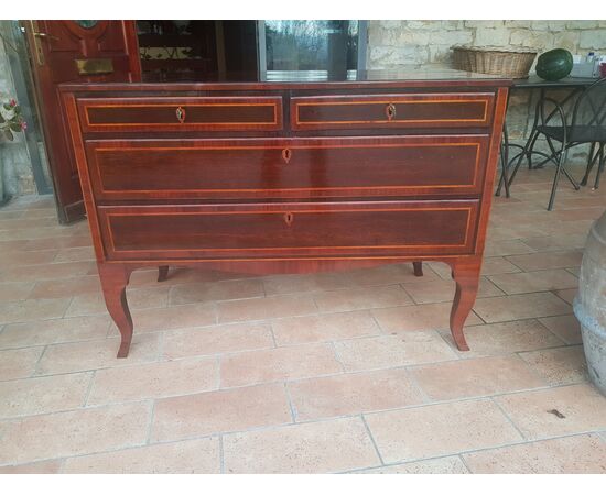 Tuscan chest of drawers, mid-18th century, restored in perfect condition     