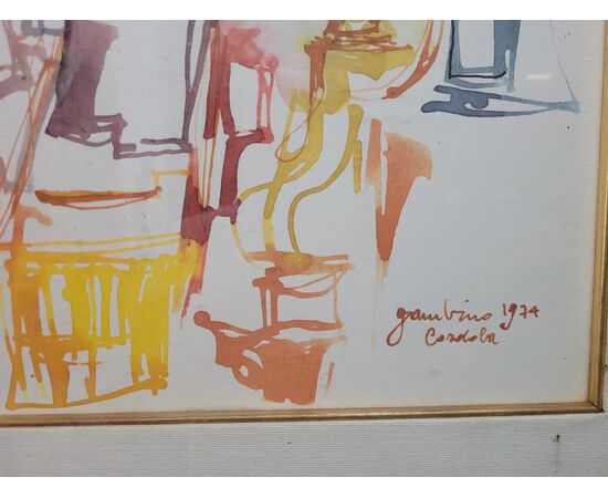 Giuseppe Gambino - Cordoba - Watercolor on paper 1974     