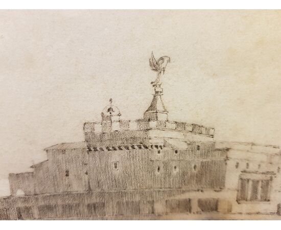 Drawing of the XVIII century Roman school     