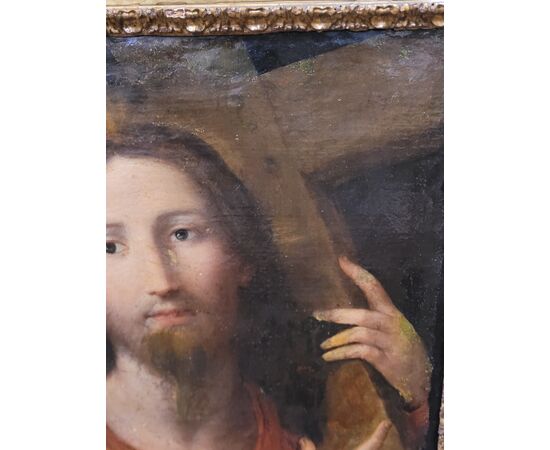 Cristo portacroce Dipinto olio su tela Secolo XVII