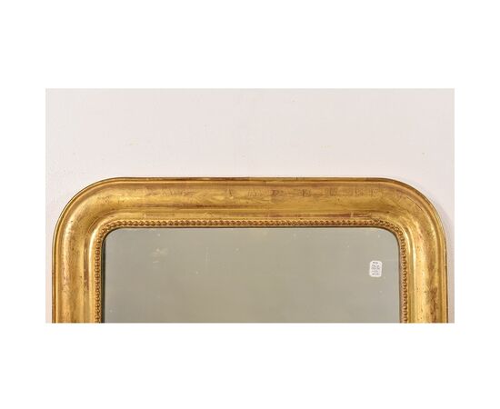 SPECCHIERA  ANTICA DORATA CON FIORI, DORATURA IN FOGLIA  ORO ZECCHINO, SPECCHIO ANTICO LUIGI FILIPPO, XIX SECOLO. (SP180)