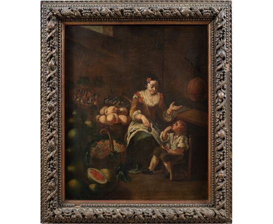 Pittore italiano (XVIII sec.) - La fruttarola.