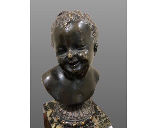 COPPIA DI SCULTURE IN BRONZO