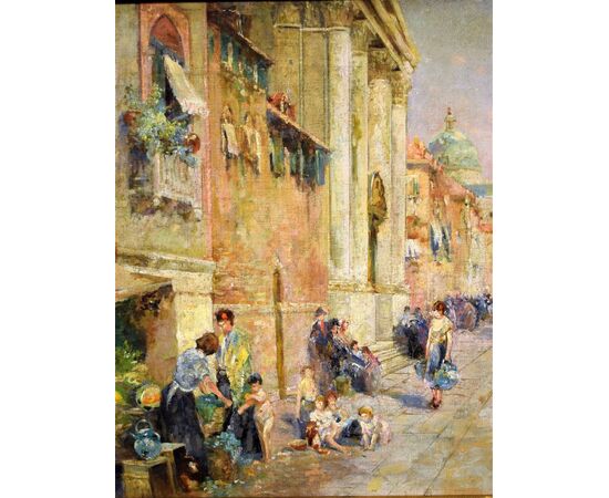 Venice, &quot;Animated scene on the Grand Canal&quot;     