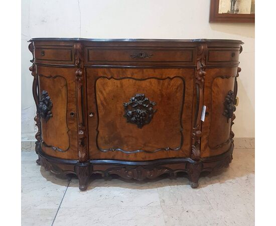 Credenza in radica di noce