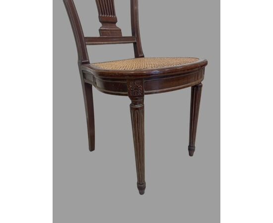 Eight mahogany chairs