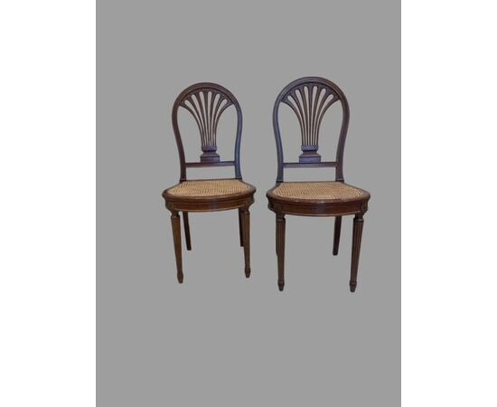 Eight mahogany chairs