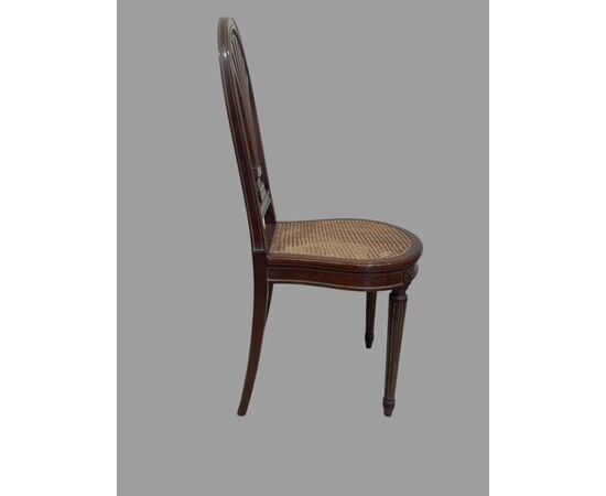 Eight mahogany chairs