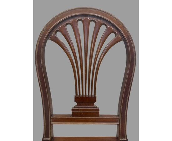 Eight mahogany chairs