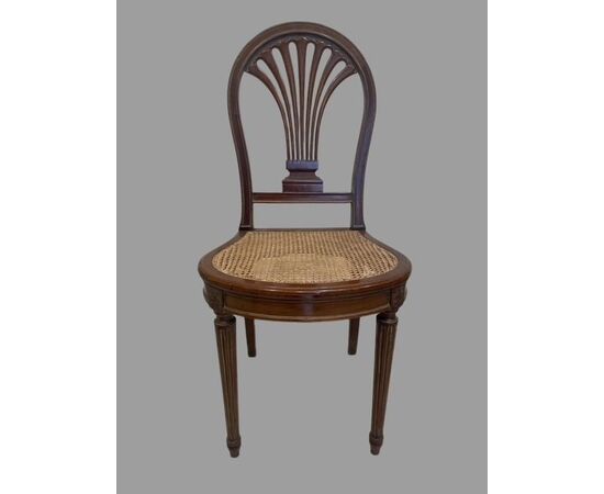 Eight mahogany chairs