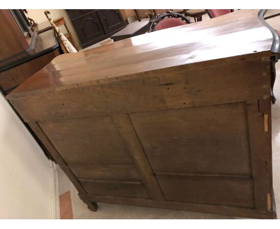 Credenza in radica di noce a due ante