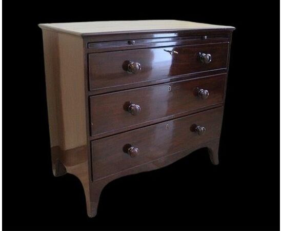 Mahogany writing desk with drawers