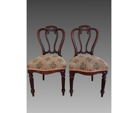 Group of six Louis Philippe chairs