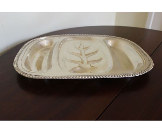 Antipastiera tray, antique pewter 50s Use