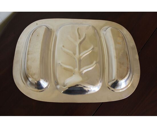 Antipastiera tray, antique pewter 50s Use